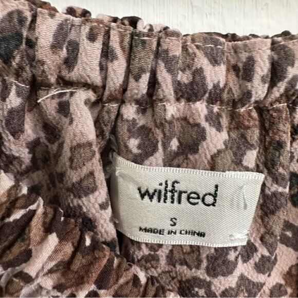 ARITZIA Wilfred Off Shoulder Animal Print Promener Blouse S - Picture 4 of 5